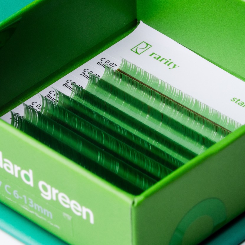 Кольорові вії Rareity Eyelashes Standard Green