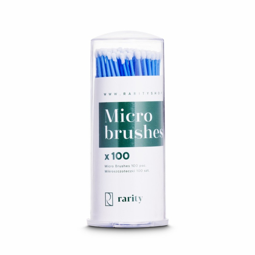 Щіточки для вій Microbrush | 100 шт | аплікатори без волокон