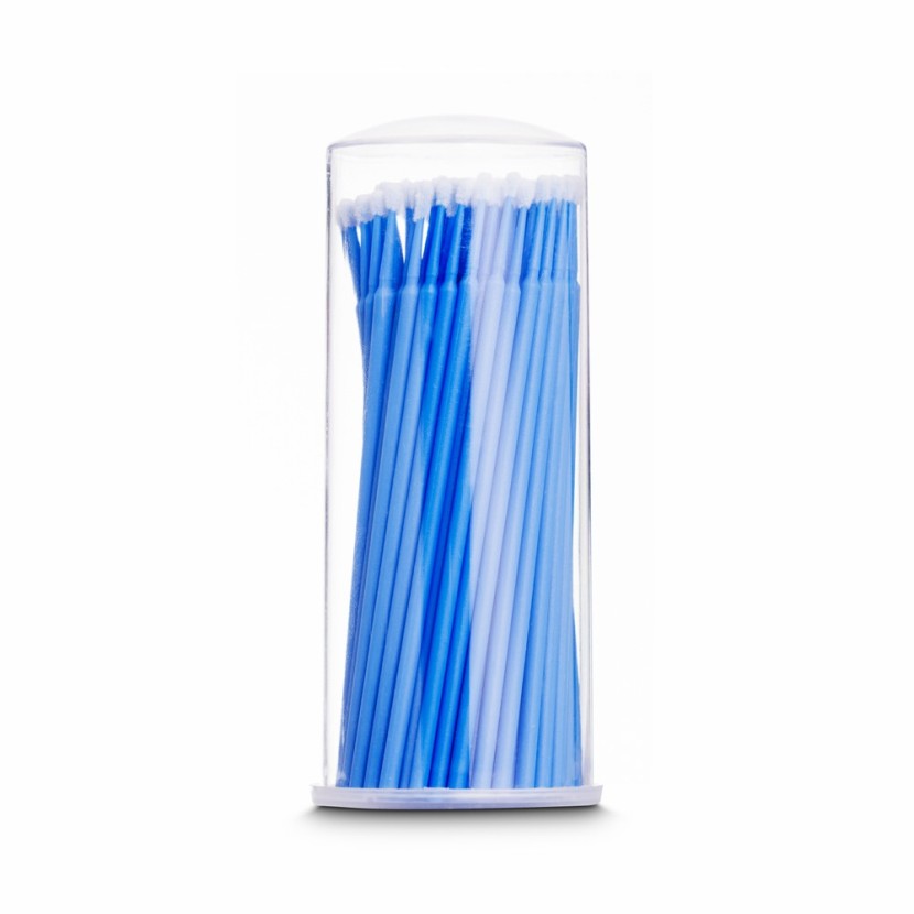 Щіточки для вій Microbrush | 100 шт | аплікатори без волокон