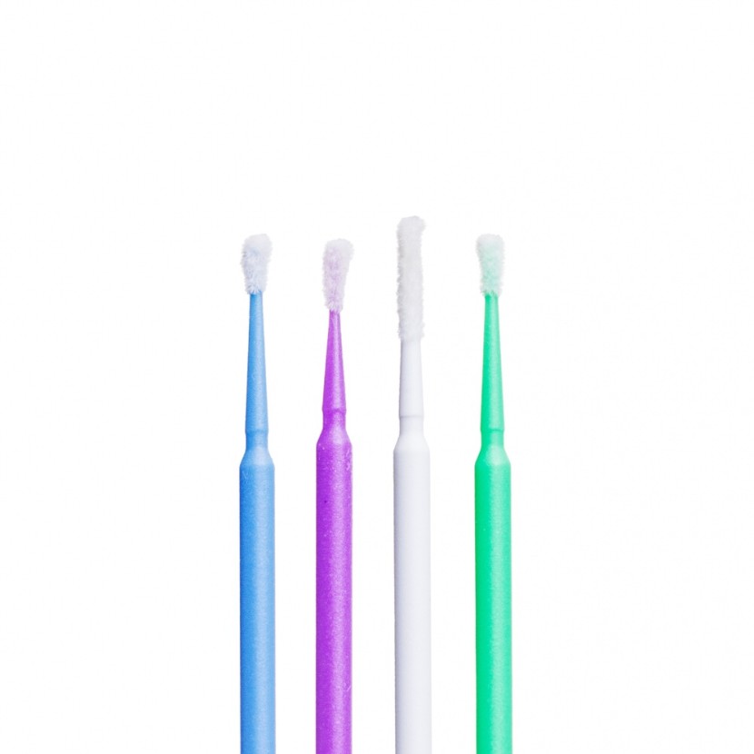 Щіточки для вій Microbrush | 100 шт | аплікатори без волокон