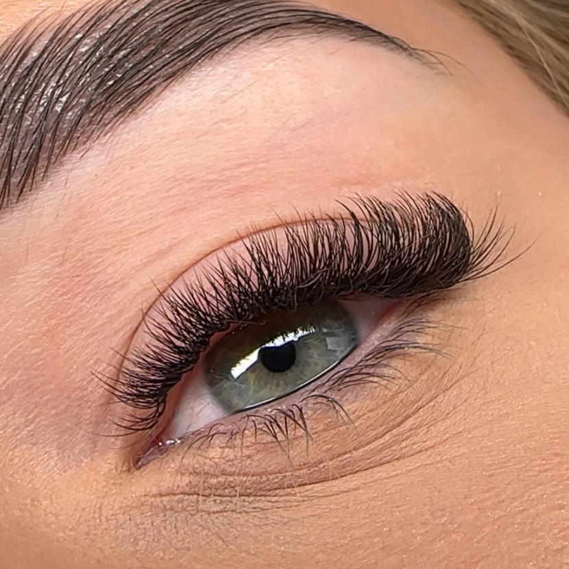 Dense synthetic eyelashes Rarity Black Brown | RarityShop