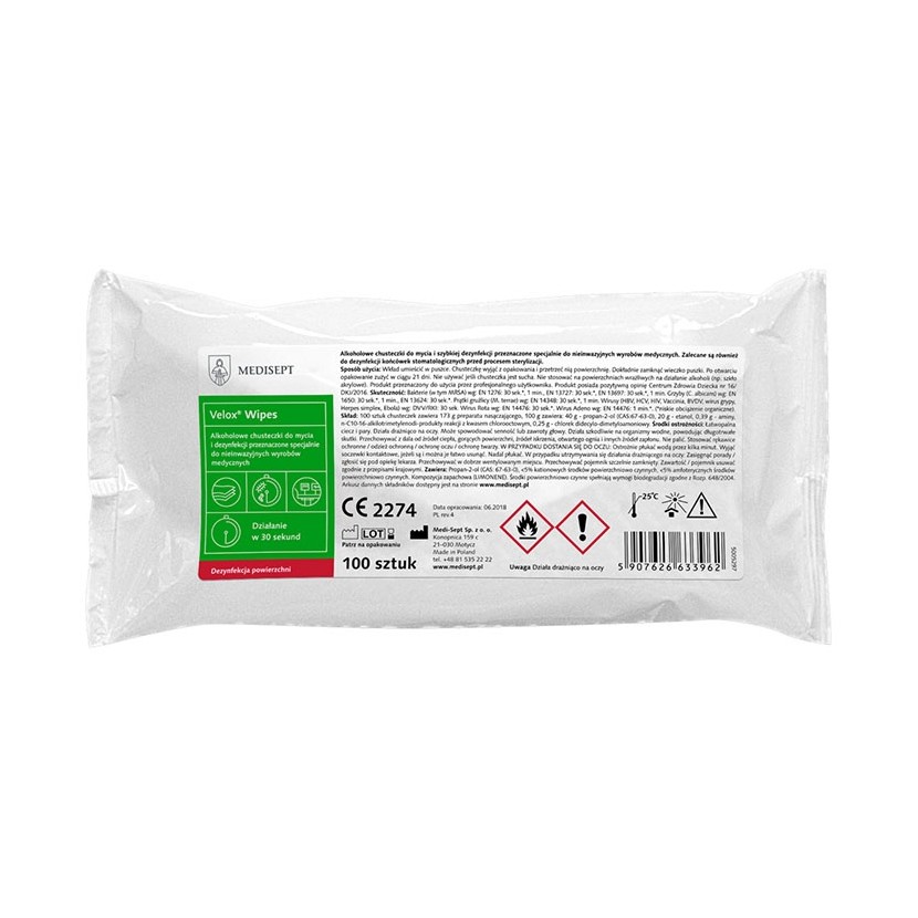 Серветки Medisept Velox спиртові 100 шт.
