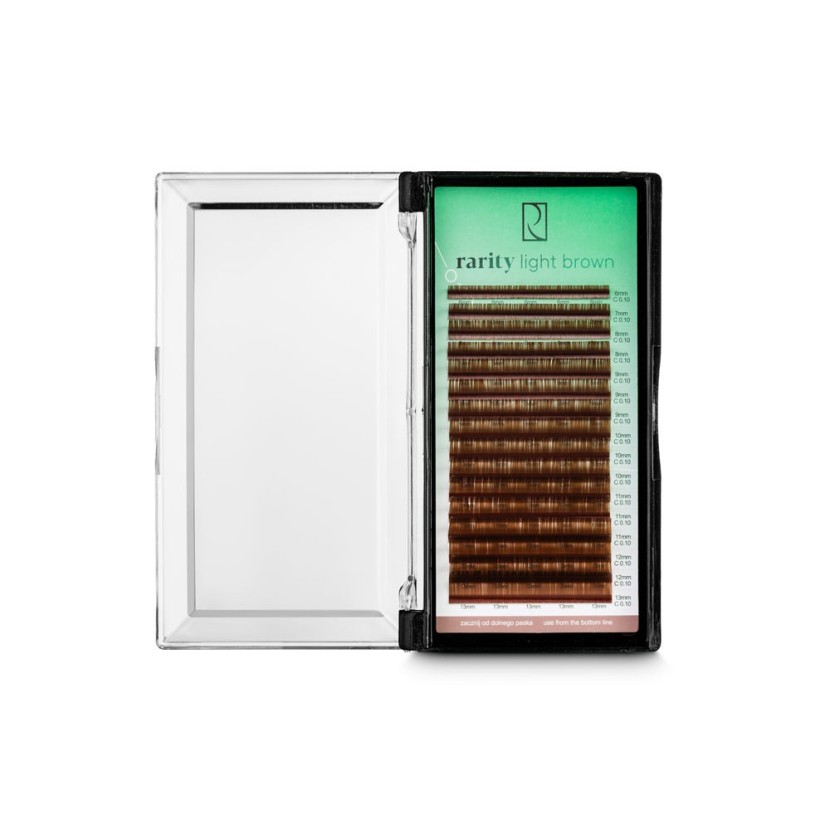 Artificial eyelashes - Rarity Light Brown | Rarity Shop