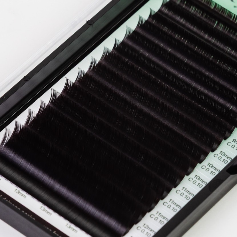 Dense synthetic eyelashes Rarity Black Brown | RarityShop