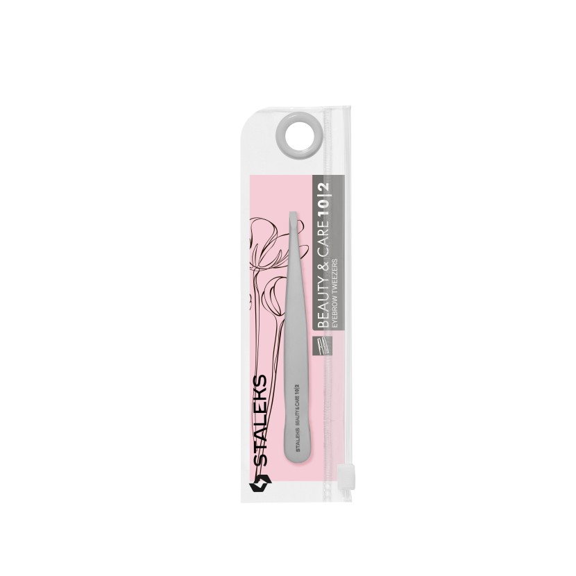 Пінцет для брів BEAUTY & CARE 10 ТИП 2 (вузький прямий)