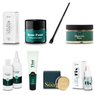 Eyebrow styling set with gel paint