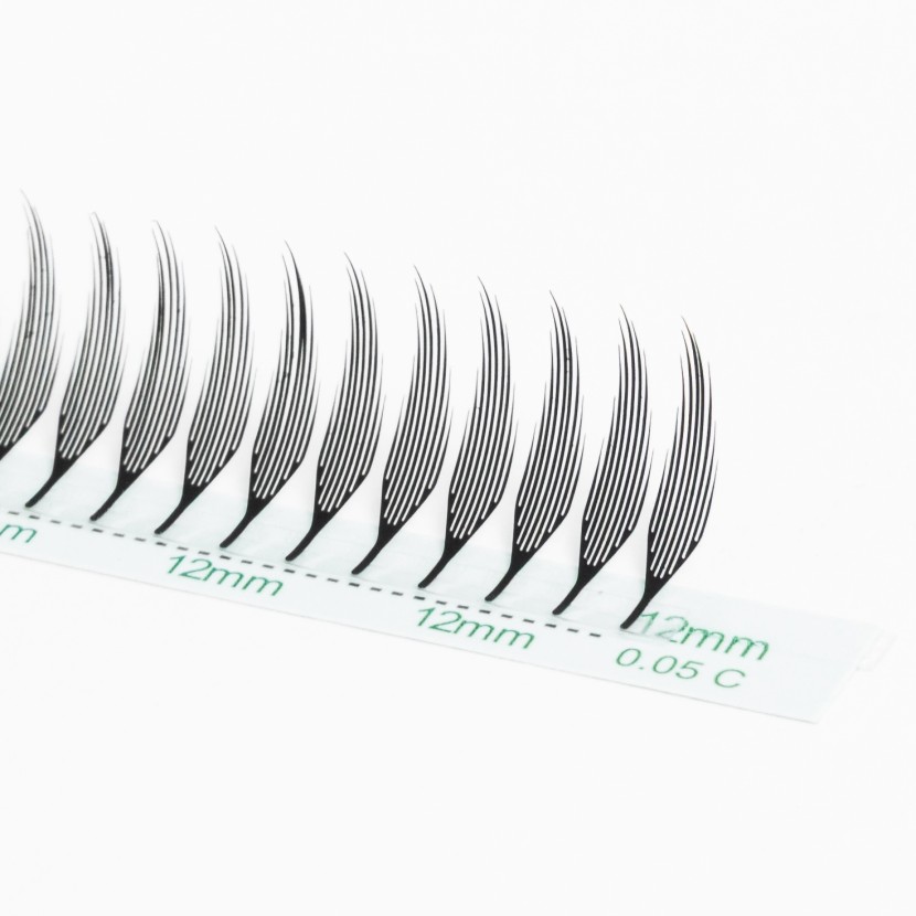 Artificial feather eyelashes - Rarity Black Wispy Line