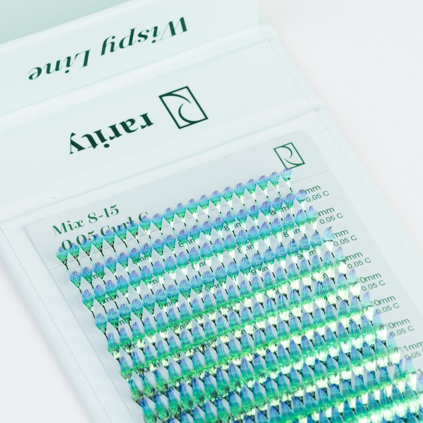 Artificial feather eyelashes - Rarity Shine Wispy Line