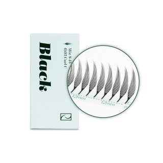 Artificial feather eyelashes - Rarity Black Wispy Line
