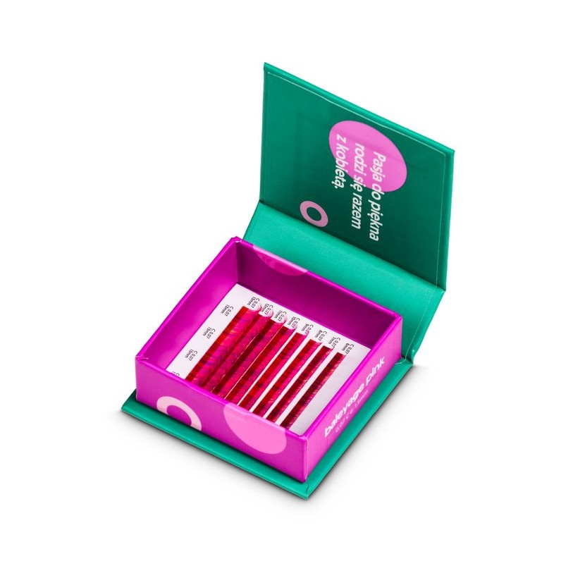 Рідкісні кольорові вії Baleyage Pink
