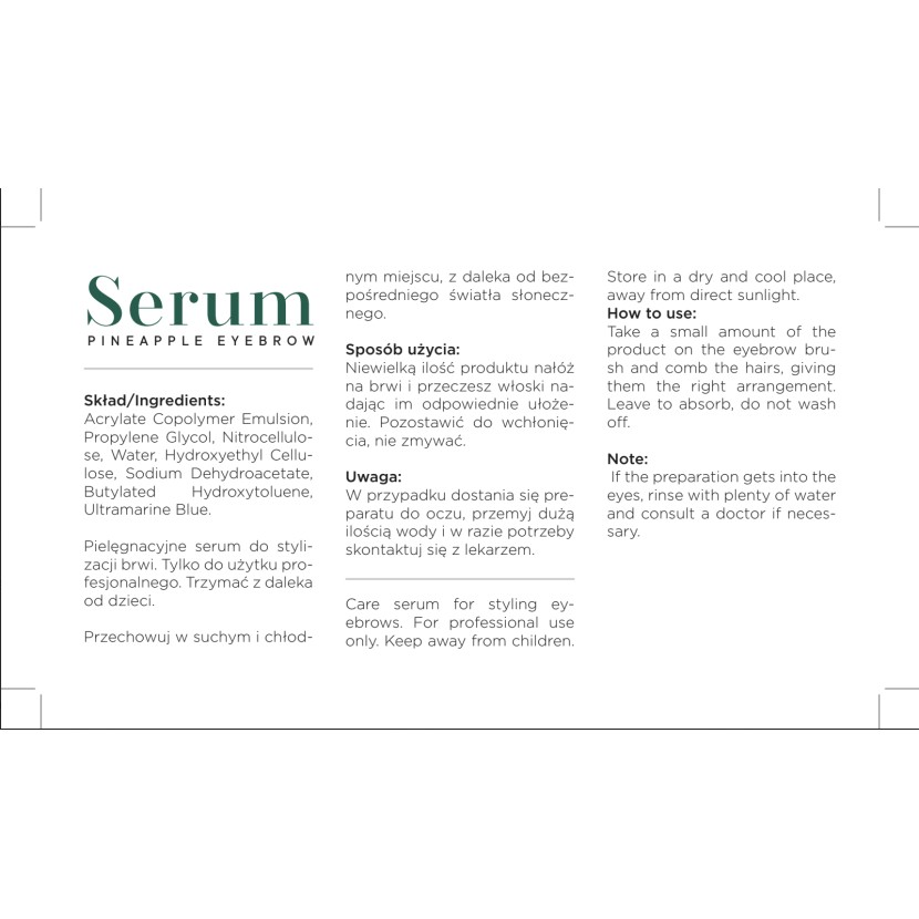 Serum do Brwi – Pobudzające Wzrost | Rarity
